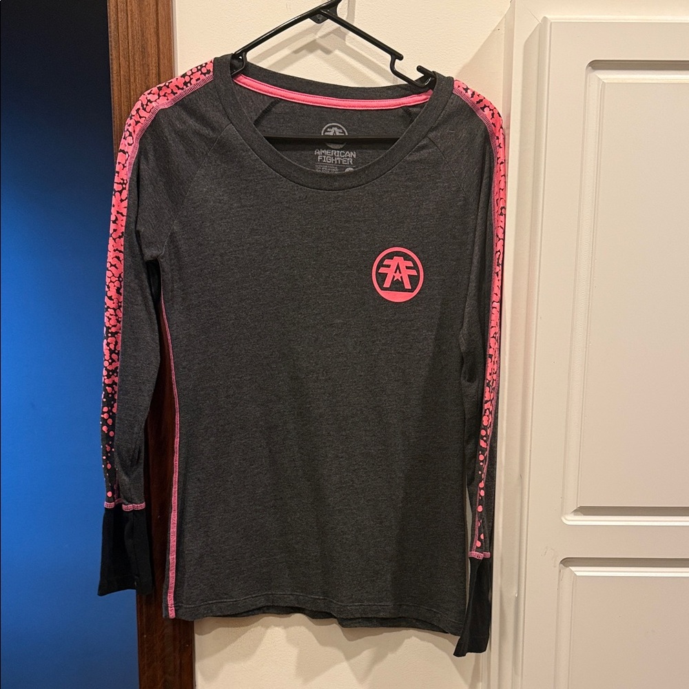 American Fighter Gray Long Sleeve Shirt